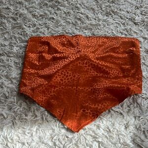 Burnt orange bandeau top